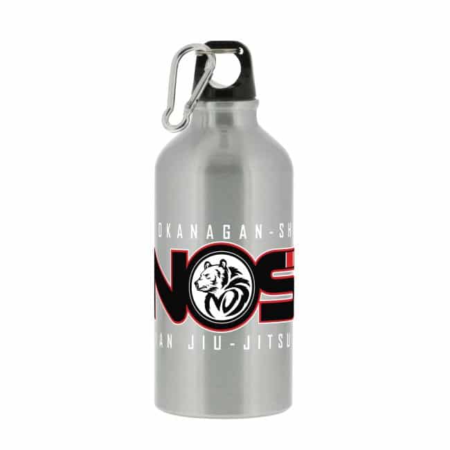NOS Brazilian Jiu Jitsu & MMA Vernon BC - MOS Logo - Silver 17oz Bottle