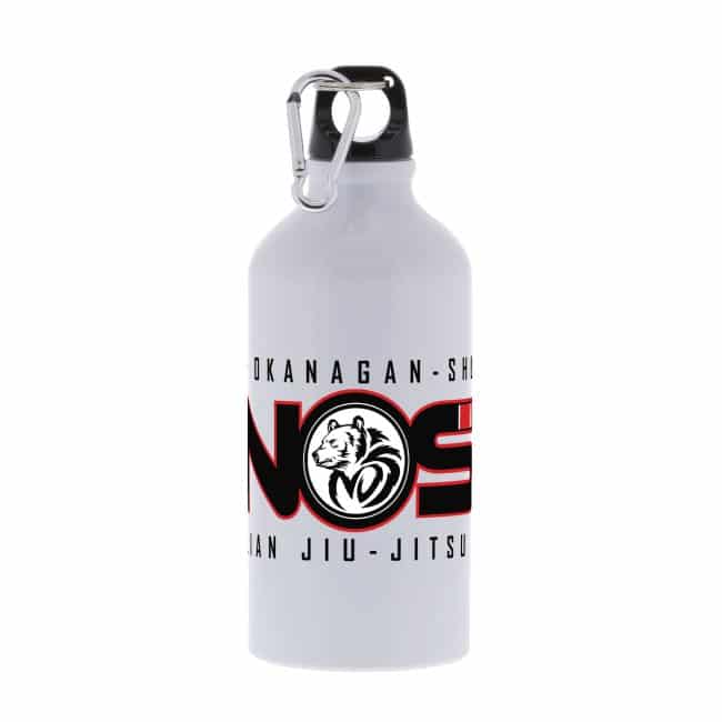 NOS Brazilian Jiu Jitsu & MMA Vernon BC - MOS Logo - White 17oz Bottle